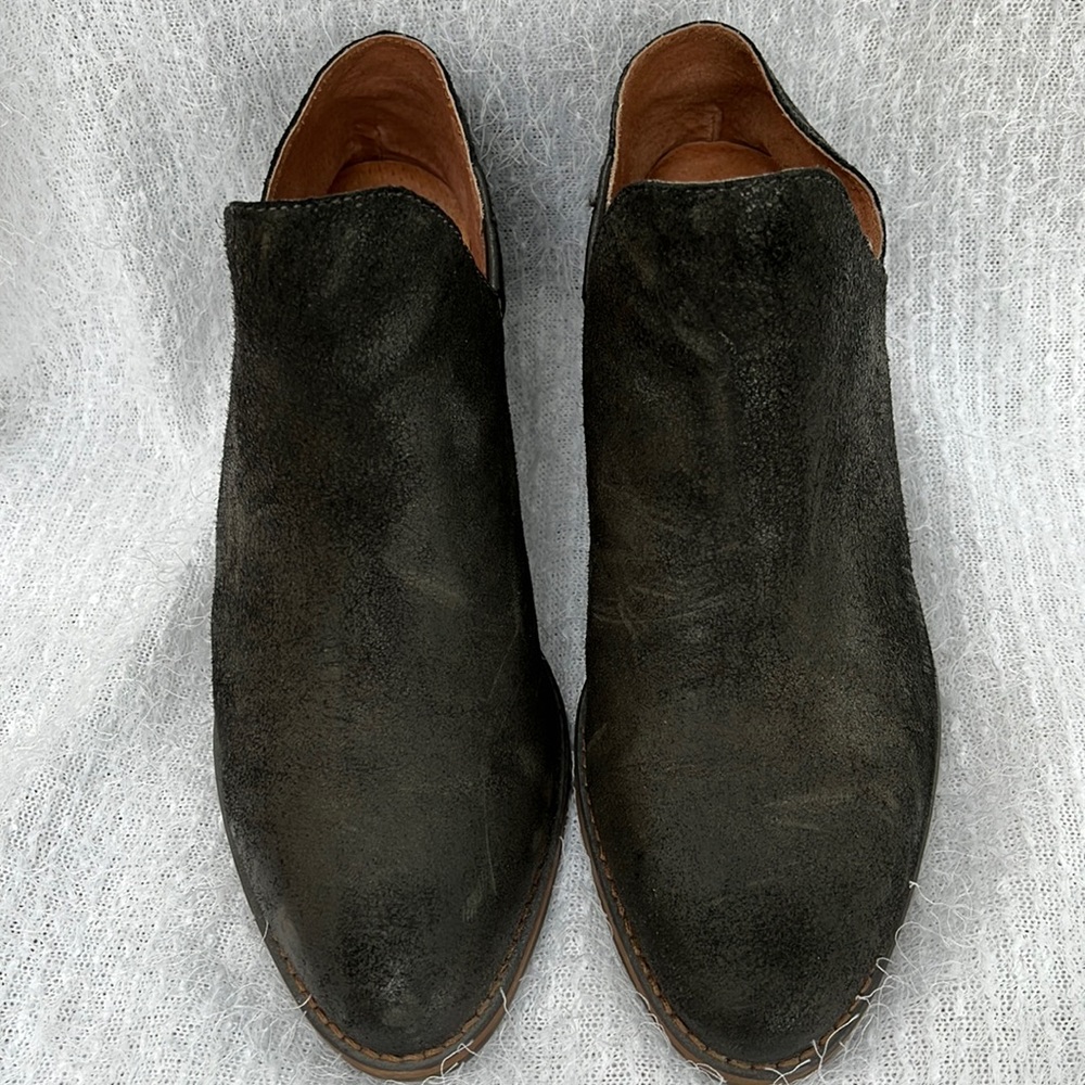Lucky Brand suede leather booties, size 8M